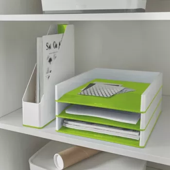 Leitz kirjaalus WOW kahevärviline, plastikust, roheline, valge, A4, A4, 267 mm, 336 mm