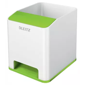 Leitz Sound pliiatsihoidja WOW, roheline, valge, polüstüreen (PS), 90 mm, 100 mm, 101 mm, 140 g