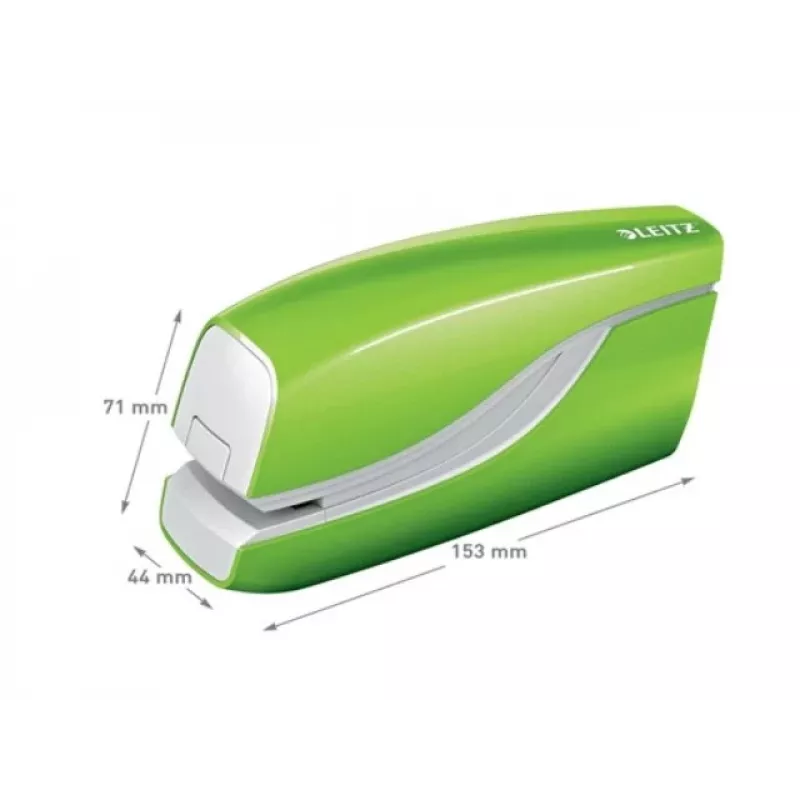 Leitz NeXXt klammerdaja akutoitega WOW 5566, 10 lehte, eestlaadimine, 1 cm, plast, roheline, aku