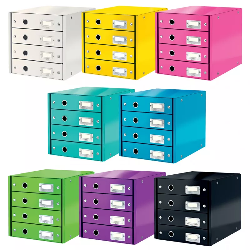 Leitz Click & Store WOW sahtlikapp (4 sahtlit), roheline, kartong, 286 mm, 356 mm, 282 mm