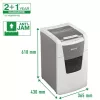 Leitz IQ Autofeed Office 150 automaatne paberipurustaja P5, mikropeenestus, 22 cm, 2 x 15 mm, 44 L, 500 lehte, 55 dB
