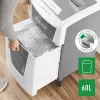 Leitz IQ Autofeed Office 300 automaatne paberipurustaja P5, mikro-purustus, 22 cm, 2 x 15 mm, 60 L, 700 lehte, 55 dB