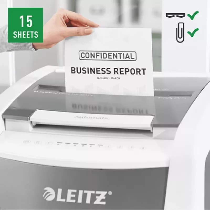 Leitz IQ Autofeed Office Pro 600 automaatne paberipurustaja P4