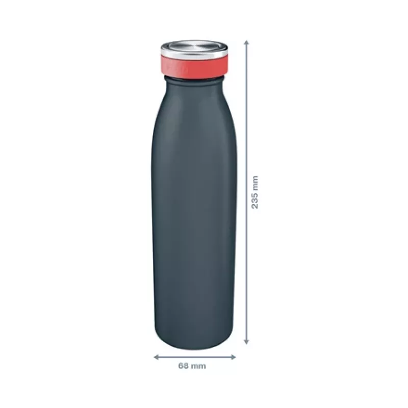 Leitz Cosy isoleeritud veepudel 500 ml, must, roostevaba teras, 68 mm, 68 mm, 235 mm, 280 g
