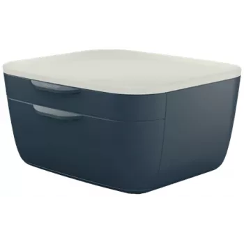 Leitz Cosy sahtlikapp, 2 sahtlit, polüstüreen (PS), must, valge, 1 tk, 251 mm, 143 mm