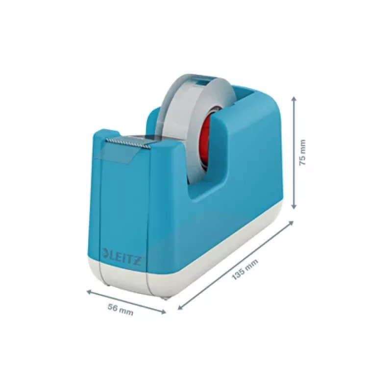 Leitz Cosy kleeplindi dosaator, 1,9 cm, 33 m, Akrüülnitriilbutadieenstüreen (ABS), Sinine, 75 mm, 56 mm