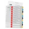 Leitz Cosy 1-10 prinditav register, PP, numbrisakiga register, polüpropüleen (PP), portree, A4 Maxi, 245 mm, 305 mm
