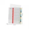 Leitz Cosy 1-10 prinditav register, PP, numbrisakiga register, polüpropüleen (PP), portree, A4 Maxi, 245 mm, 305 mm