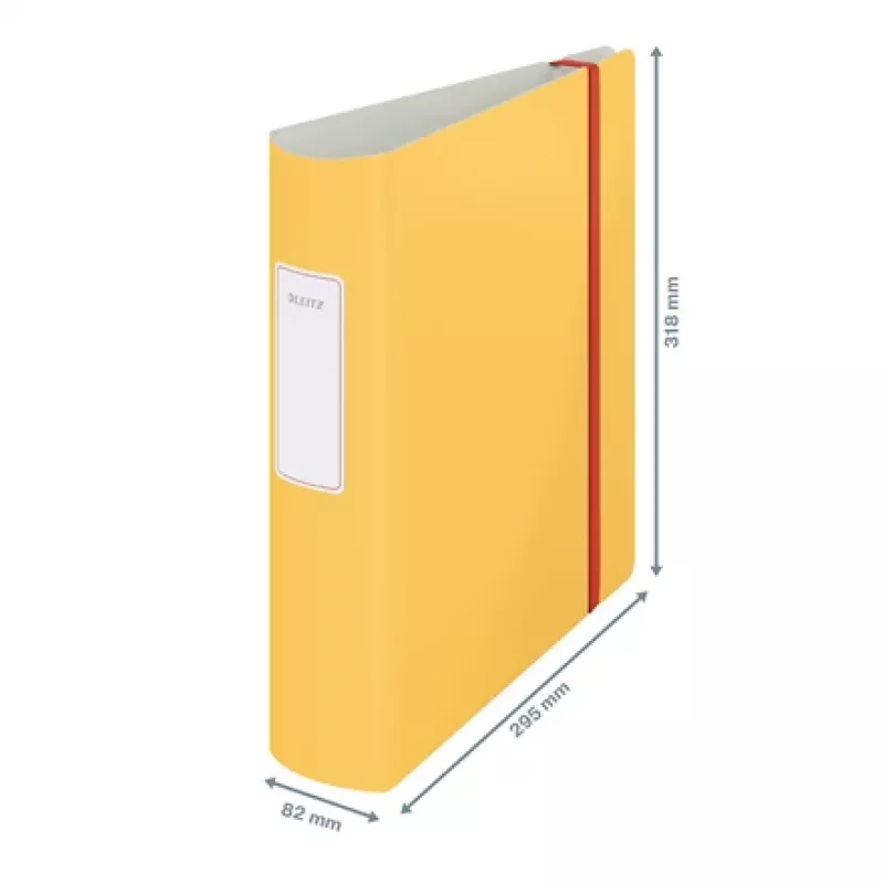 Leitz 180° Active Cosy kiirköitja, 80 mm, A4, Poroloon, Kollane, 500 lehte, 80 g/m², 8,2 cm
