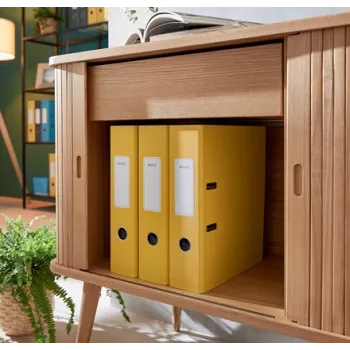 Leitz 180° Cosy kangkaust pehme puutega 80 mm, A4, kartong, kollane, tekstuurpind, 600 lehte, 80 g/m²
