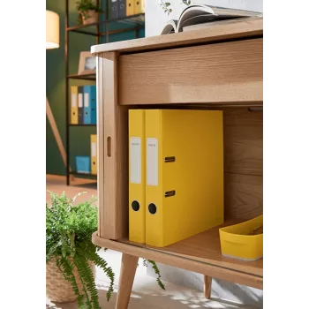 Leitz 180° Cosy pehmepuuteline kiirköitja 50mm, A4, papp, kollane, tekstuurne pind, 350 lehte, 80 g/m²