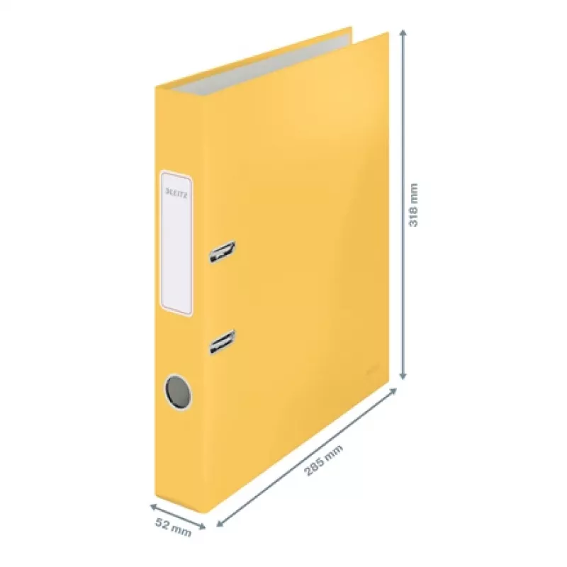 Leitz 180° Cosy pehmepuuteline kiirköitja 50mm, A4, papp, kollane, tekstuurne pind, 350 lehte, 80 g/m²
