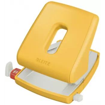 Leitz Cosy Hole Punch 2-auguline 30 lehte, 30 lehte, kollane, plastik, 8 cm, 5,5 mm, A4