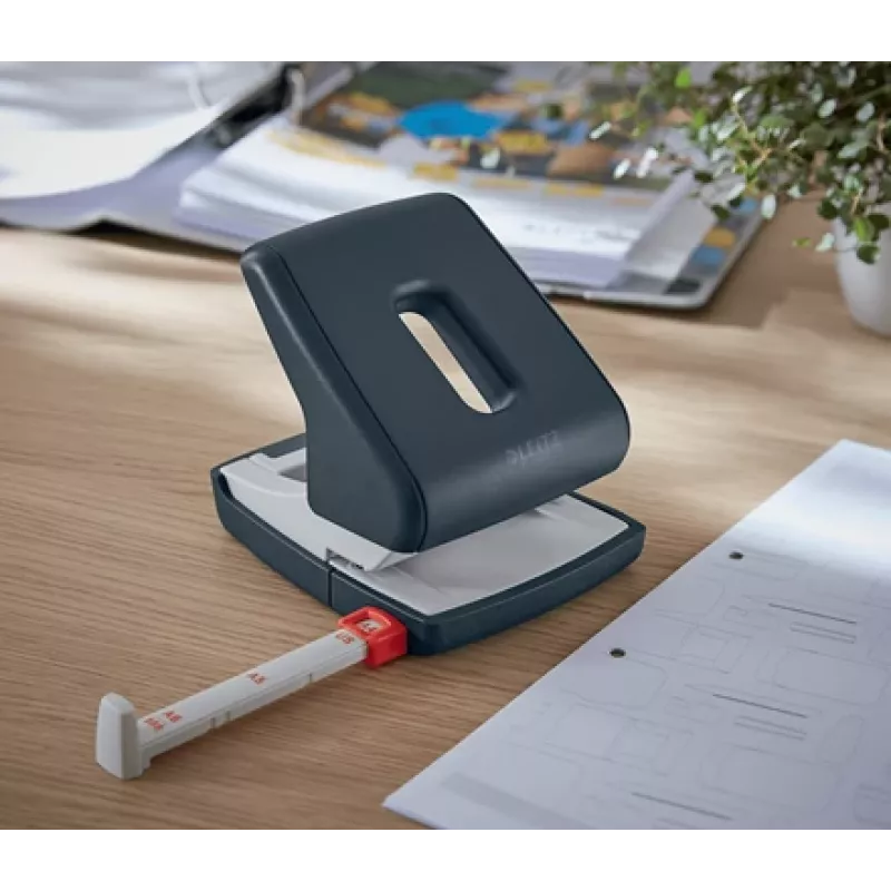 Leitz Cosy auguraud 2-auguline 30 lehte, 30 lehte, Must, Plastik, 8 cm, 5,5 mm, A4, A5, A6, Foolio, US-Quarto, 8 x 8 x 8 cm