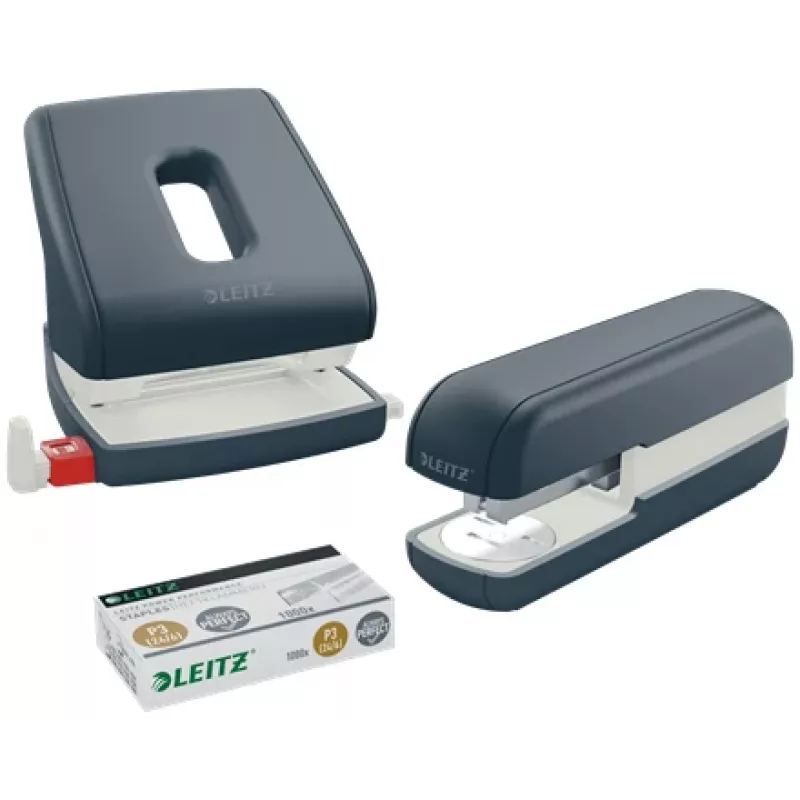 Leitz Cosy auguraud 2-auguline 30 lehte, 30 lehte, Must, Plastik, 8 cm, 5,5 mm, A4, A5, A6, Foolio, US-Quarto, 8 x 8 x 8 cm