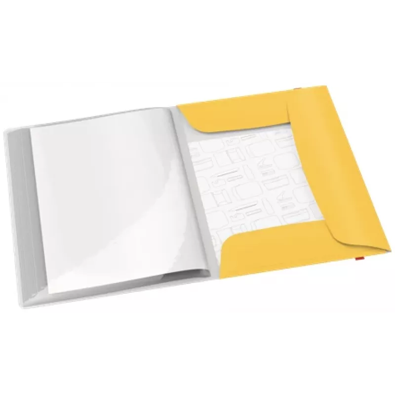 Leitz Cosy mobiline esitlusmapp Plus, kollane, polüpropüleen (PP), 20 taskut, portree, A4, 231 mm