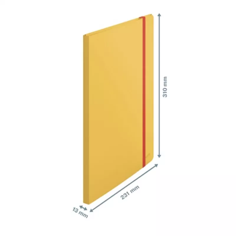 Leitz Cosy mobiline esitlusmapp Plus, kollane, polüpropüleen (PP), 20 taskut, portree, A4, 231 mm