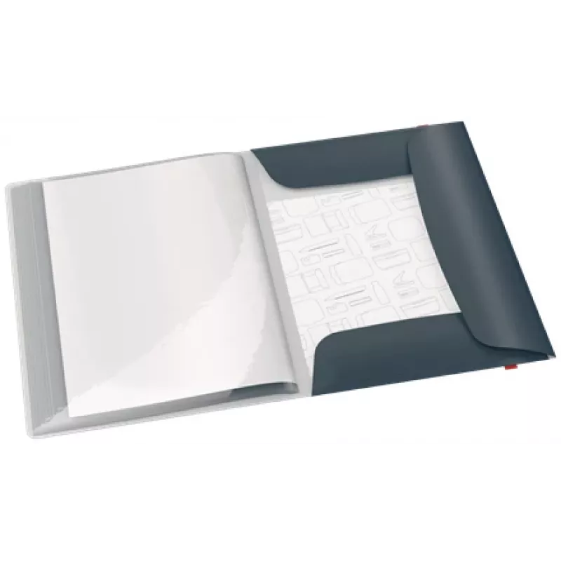 Leitz Cosy Mobile esitluskaust Plus, hall, polüpropüleen (PP), 20 taskuga, portree, A4, 231 mm