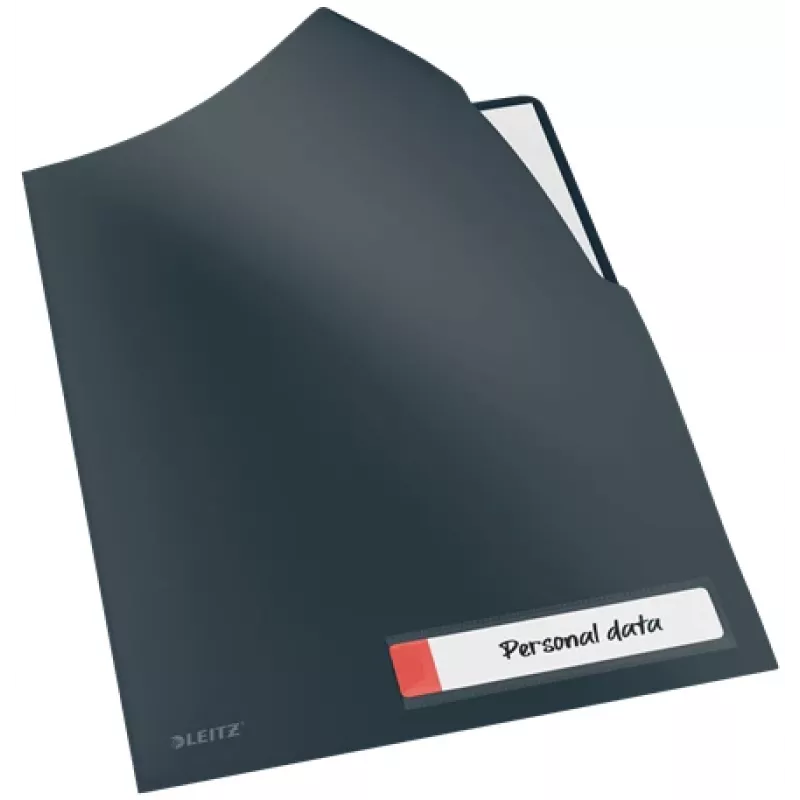 Leitz Cosy Privacy Folder, tavaline mapp, A4, polüpropüleen (PP), must, matt, portree