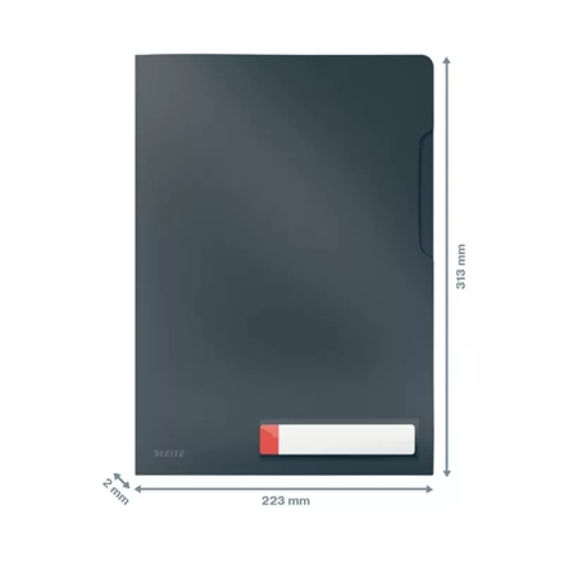 Leitz Cosy Privacy Folder, tavaline mapp, A4, polüpropüleen (PP), must, matt, portree
