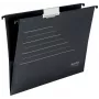 Leitz Alpha® taaskasutatud kartongist riputuskaust, A4, must, kartong, 80 g/m², 150 lehte, 348 mm