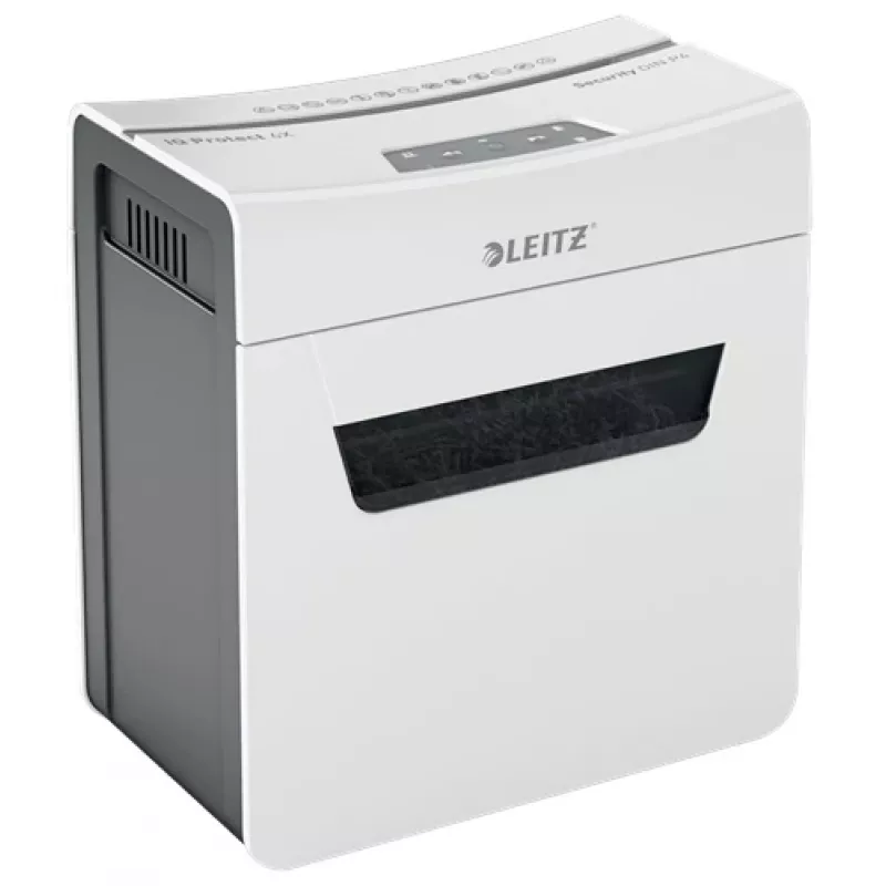 Leitz IQ Protect Premium paberipurustaja 6X P4, 4 x 40 mm, 10 L, 100 lehte, 55 dB, puutega, 6 lehte