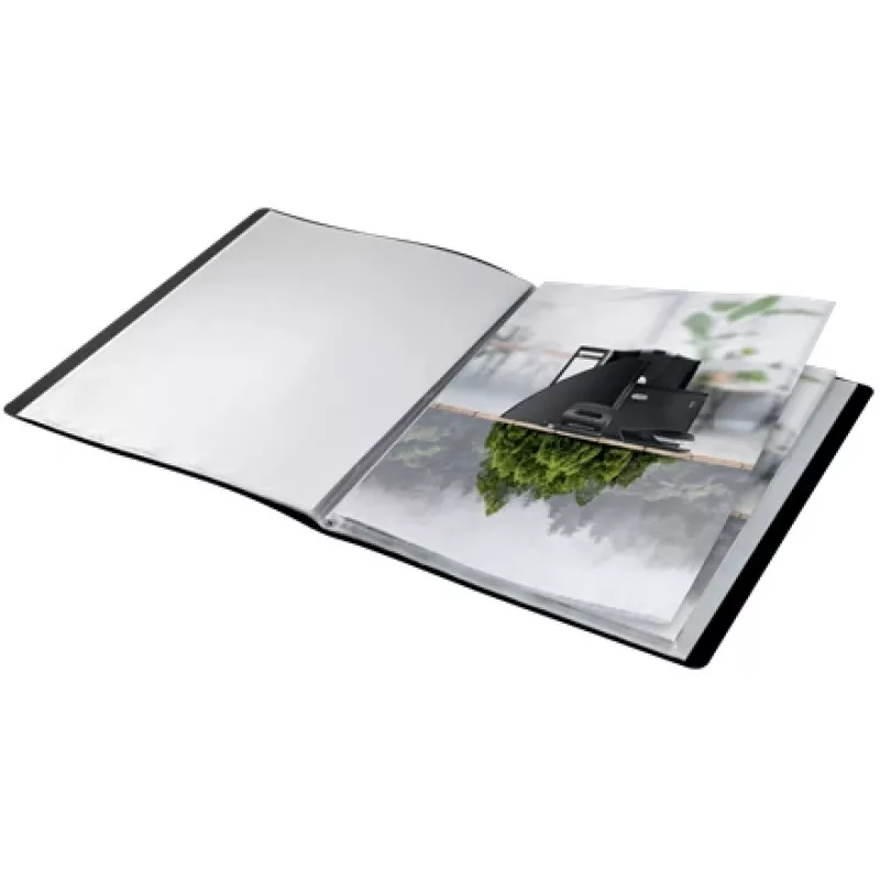 Leitz Recycle esitlusmapp, must, polüpropüleen (PP), 40 taskuga, portree, A4, 231 mm