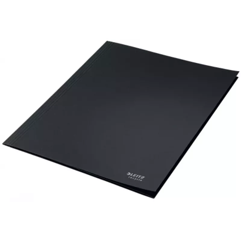 Leitz Recycle Card 3-flap kaust, Tavaline dokumendikaust, A4, Kartong, Must, Matt, 250 lehte