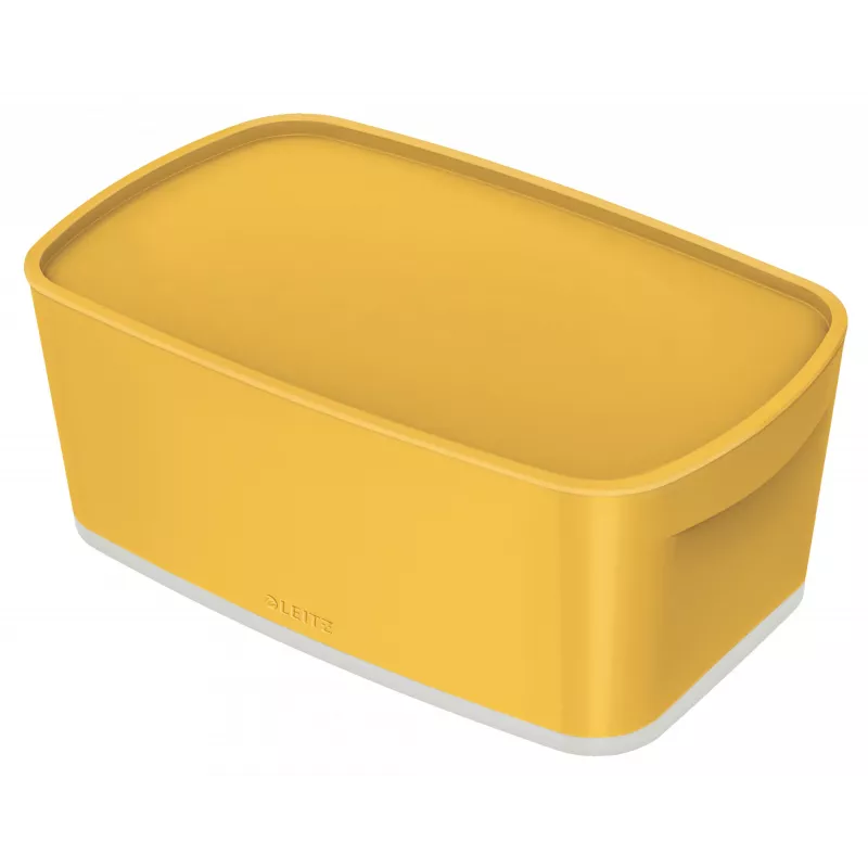 Leitz MyBox Cosy Small with lid, Storage Box, hoiukarp, kollane, ristkülikukujuline, plastik, ühevärviline, kollane