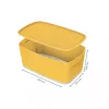 Leitz MyBox Cosy Small with lid, Storage Box, hoiukarp, kollane, ristkülikukujuline, plastik, ühevärviline, kollane