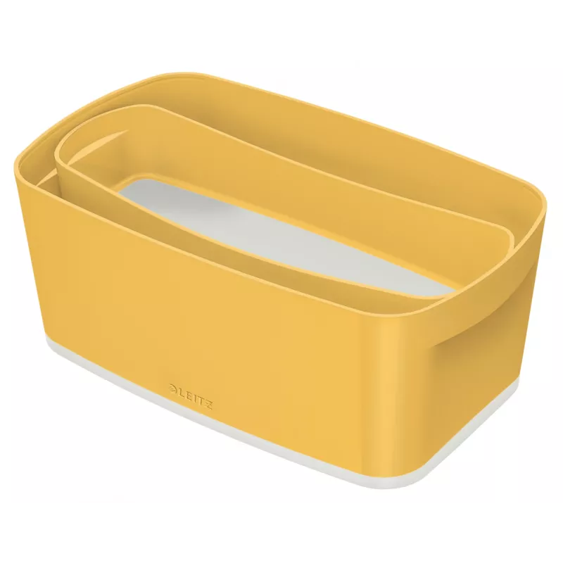 Leitz MyBox Cosy Small with lid, Storage Box, hoiukarp, kollane, ristkülikukujuline, plastik, ühevärviline, kollane