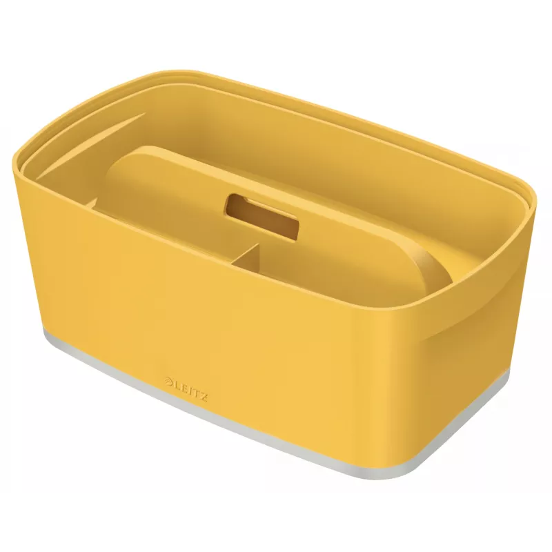 Leitz MyBox Cosy Small with lid, Storage Box, hoiukarp, kollane, ristkülikukujuline, plastik, ühevärviline, kollane