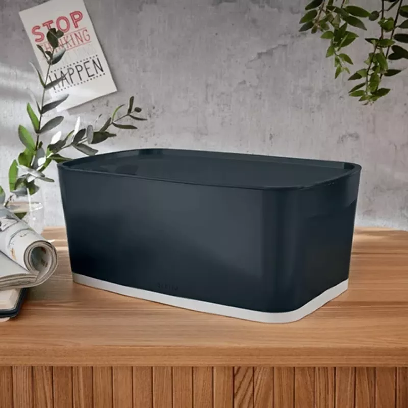 Leitz MyBox Cosy väike kaanega, hoiukarp, Hoiukarp, Hall, Ristkülikukujuline, Plast, Ühevärviline, Siseruumidesse