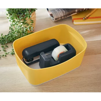 Leitz MyBox Cosy hoiualus, hoiualus, kollane, ristkülikukujuline, plastik, monokroomne, 246 mm