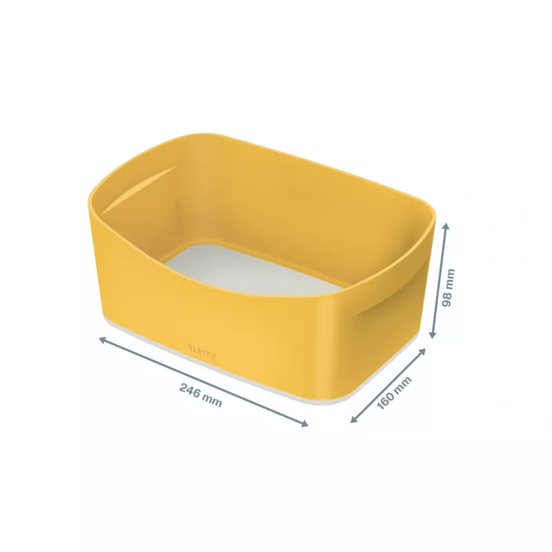 Leitz MyBox Cosy hoiualus, hoiualus, kollane, ristkülikukujuline, plastik, monokroomne, 246 mm