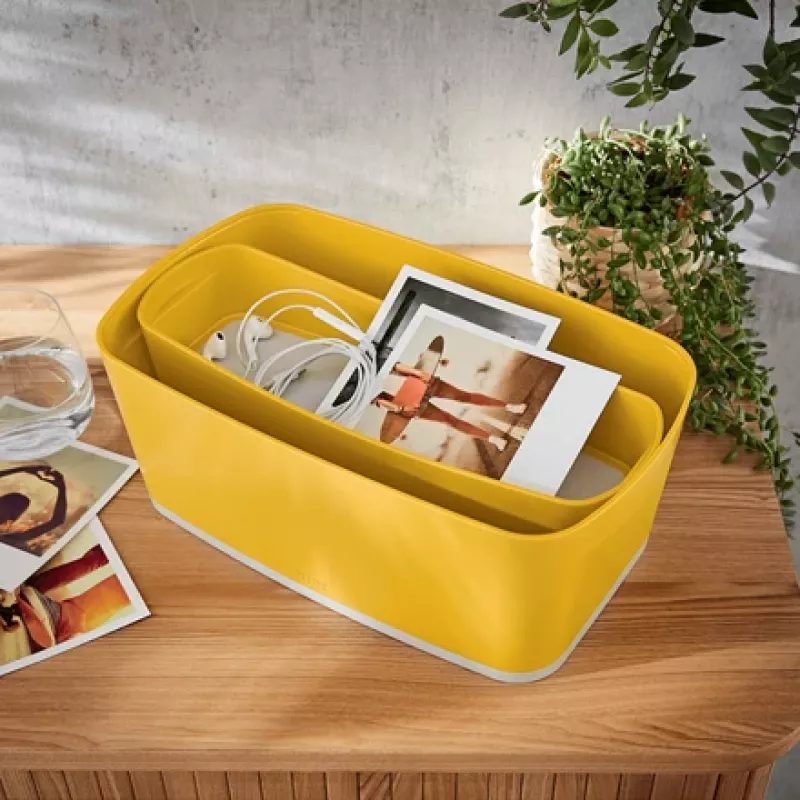 Leitz MyBox Cosy korraldaja salv pikk, Hoiustamine, Hoiukarp, Kollane, Ristkülikukujuline, Plast, Ühevärviline, 307 mm