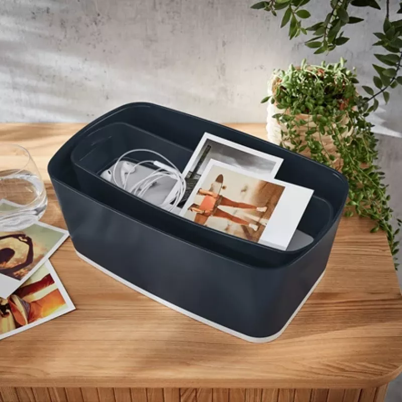Leitz MyBox Cosy Korraldaja Salv Pikk, Hoiustamine, Hoiukast, Hall, Ristkülikukujuline, Plastik, Monokroomne, Siseruumidesse