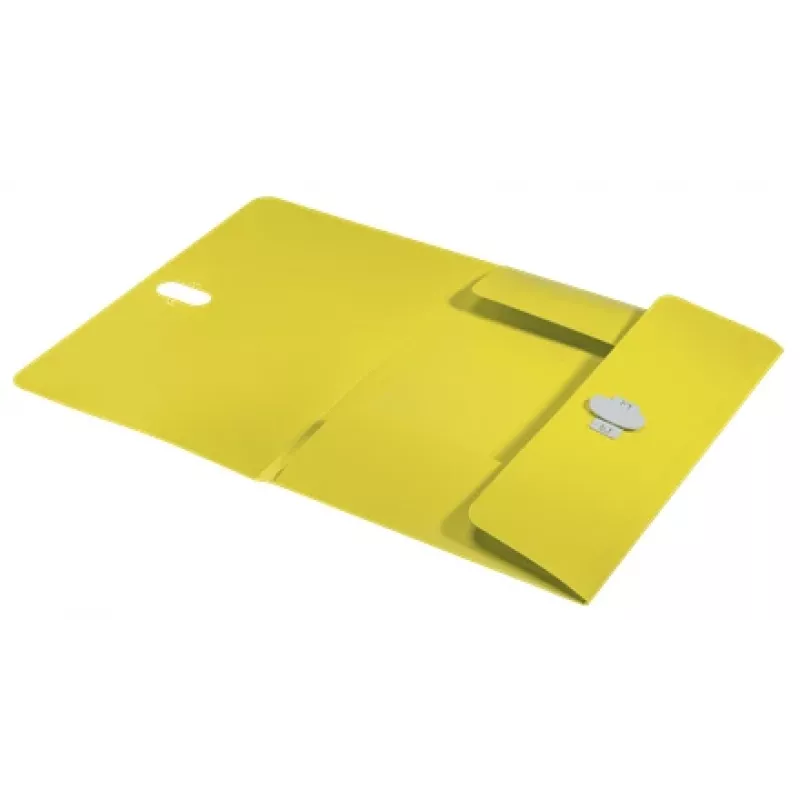 Leitz Recycle 3 klapiga mapp, ümbrikmapp, A4, polüpropüleen (PP), kollane, rõhtpaigutus, 150 lehte
