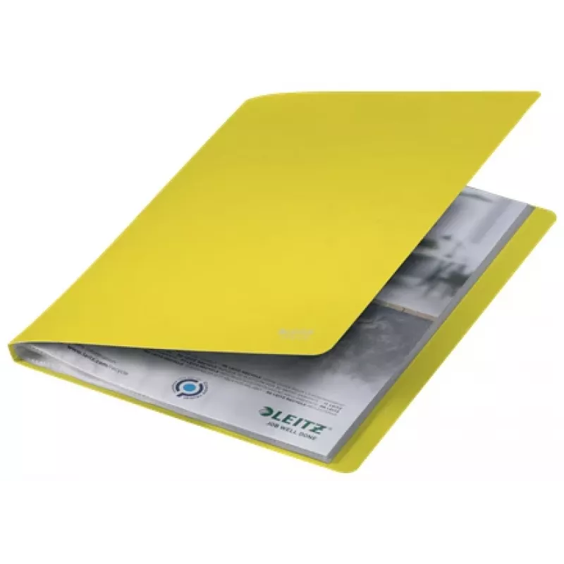 Leitz Recycle esitlusraamat, kollane, polüpropüleen (PP), 20 taskut, 40 lehte, rõht-/püstpaigutus, A4