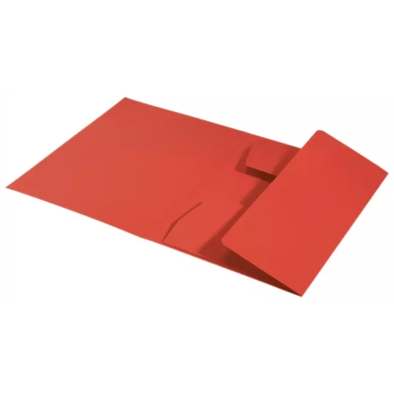 Leitz Recycle Card 3-Flap Folder, kaustikust kaust, A4, kartong, punane, 250 lehte, 80 g/m²