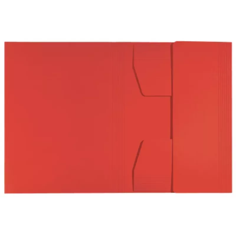 Leitz Recycle Card 3-Flap Folder, kaustikust kaust, A4, kartong, punane, 250 lehte, 80 g/m²