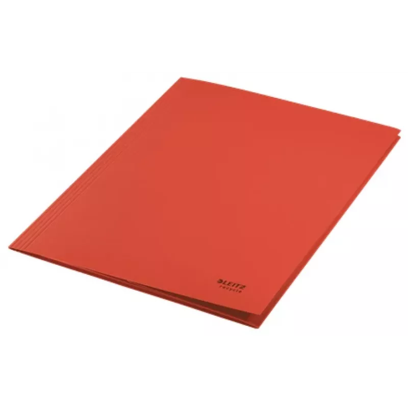 Leitz Recycle Card 3-Flap Folder, kaustikust kaust, A4, kartong, punane, 250 lehte, 80 g/m²