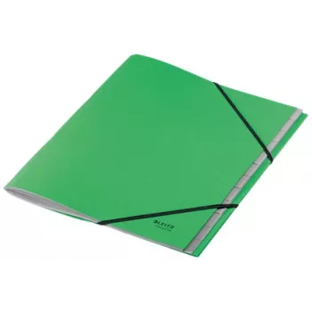 Leitz Recycle karbist vahelehtedega mapp, tavalise failikausta tüüp, A4, kartong, roheline, 430 g/m², elastne kinnituspael