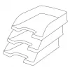 Leitz Recycle kirjaalus, plastikust, sinine, A4+, A4, A4+, 1 sahtel/sahtlid, 255 x 70 x 357 mm