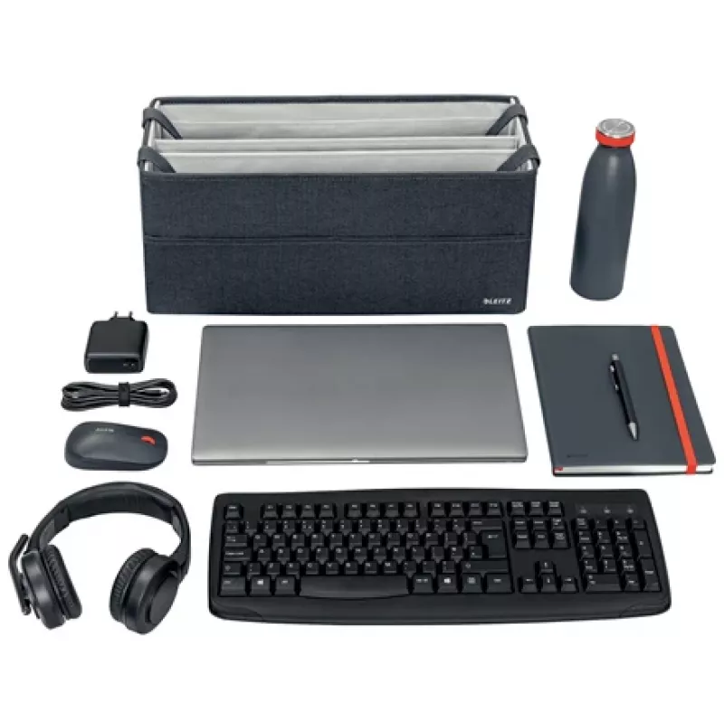 Leitz Fabric Hot Desking Work Bag, riie, ühevärviline, riie, tõmblukk, unisex, 465 mm