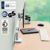 Leitz Ergo ruumisäästlik ühe monitori käsi, klamber/läbiviigukinnitus, 9 kg, 43,2 cm (17 tolli), 81,3 cm (32 tolli), 100 x 100 mm, hall