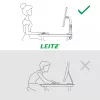 Leitz Ergo ruumisäästlik ühe monitori käsi, klamber/läbiviigukinnitus, 9 kg, 43,2 cm (17 tolli), 81,3 cm (32 tolli), 100 x 100 mm, hall