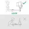 Leitz Ergo ruumisäästlik kahe monitori käsi, klamber/läbiviigukinnitus, 18 kg, 43,2 cm (17 tolli), 81,3 cm (32 tolli), 100 x 100 mm, hall