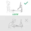 Leitz Ergo ruumisäästlik kahe monitori ja sülearvuti käsi, klamber/läbiviigukinnitus, 9 kg, 33 cm (13 tolli), 81,3 cm (32 tolli), 100 x 100 mm, hall