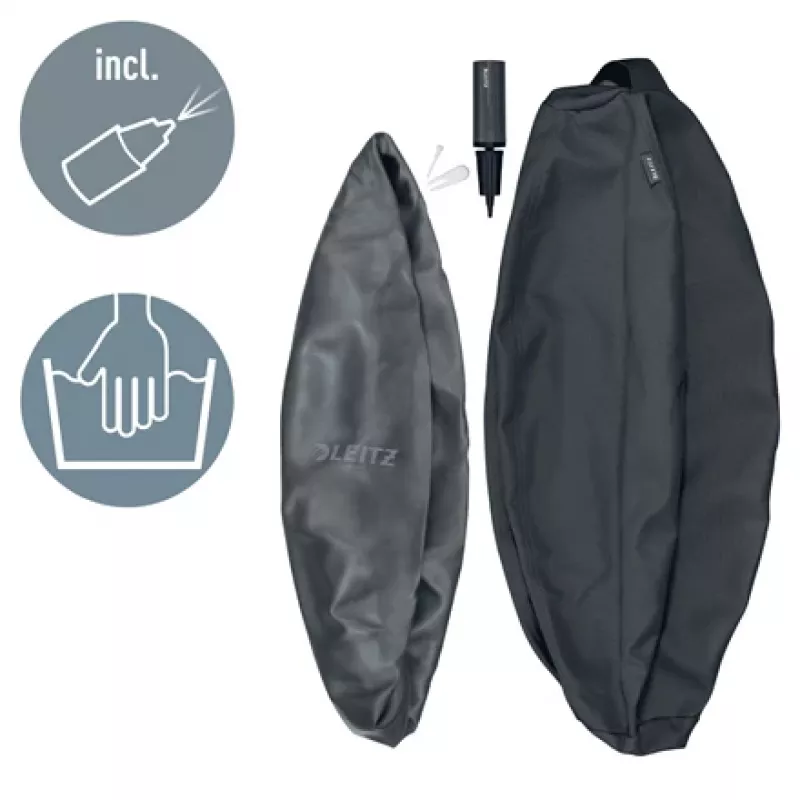 Leitz Ergo aktiivne istumispall pidurdusfunktsiooniga 65 cm, hall, täissuuruses, 150 kg, TÜV, 65 cm, 2,87 kg